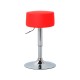 Bar stool pu + ferro vermelho 34x34x51-64cm...