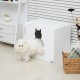 Arenero Gatos Blanco Madera 63x53,5x41cm...