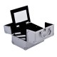 Valise professionnelle en aluminium blanc 15x15x20cm...