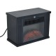 Electric fireplace glass black iron 34x17x25cm...