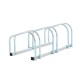 Parcheggio 3 biciclette argento acciaio 70,5x33x27...