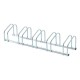 Aparcamiento 5 Bicicletas Acero Plateado 130x33x27c...