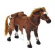 Toy horse brown felpa 85x28x60cm...