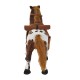 Toy horse brown felpa 85x28x60cm...