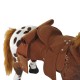 Toy horse brown felpa 85x28x60cm...