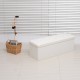 Taburete Plegable Blanco Madera 110x38x38cm...