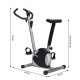 Statisches Fahrrad schwarz und silber Stahl, pp, pvc...