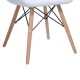 Chaise à manger pu + bois blanc 52x45,5x70cm...