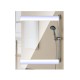 Specchio bagno vetro bianco 80x60x15cm...