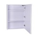 Specchio bagno vetro bianco 80x60x15cm...