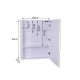 Specchio bagno vetro bianco 80x60x15cm...