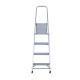 Aluminum staircase silver 144x80x43cm...