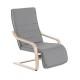 Chair of relaxation grey wood 66,5x81x100cm...