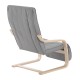 Chair of relaxation grey wood 66,5x81x100cm...