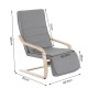 Chair of relaxation grey wood 66,5x81x100cm...