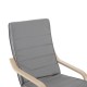 Chaise de détente bois gris 66,5x81x100cm...