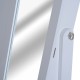 Stehende Schmuckschatulle mit Spiegel - Holz - weiße Farbe - ...