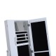 Standing jewelry box with mirror - wood - white color - ...