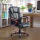 Office chair black pu leather 65x65x107-116cm...