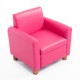 Chair for young pu pink 48x42,5x53cm...