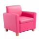 Chair for young pu pink 48x42,5x53cm...