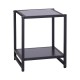 Mesa auxiliar black metal 38x38x45,7cm...