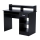 Table d'ordinateur mdf noir 106x50x93,5cm...