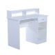 Table d'ordinateur mdf blanc 106x50x93,5cm...