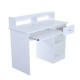 Table d'ordinateur mdf blanc 106x50x93,5cm...