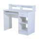 Table d'ordinateur mdf blanc 106x50x93,5cm...