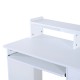 Table d'ordinateur mdf blanc 106x50x93,5cm...