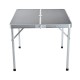 Camping table with 4 folding chairs - aluminum - ...