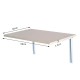 Table pliante bois 60x40x1,5cm...