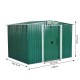 Shed metal plate green 246x192,5x177,5cm...