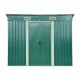 Shed galvanized green plate 237x119x181cm...