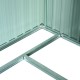 Cobertizo Galvanizado Placa Verde 237x119x181cm...