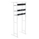 Prateleira de metal branco ferro 56x185x67-78cm...