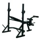 Weight bench black steel 175x98x130cm...