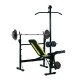 Weight bench black steel 175x110x202cm...