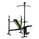 Weight bench black steel 175x110x202cm...