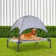 Bed for pets grey fabric 76x61x76cm...