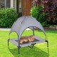 Bed for pets grey fabric 92x76x192cm...