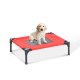 Bed for pets grey fabric 64x46x18cm...