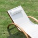 Sonnenbett für Gartenterrasse und Pool - weiß.