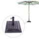 Base parasol resina bronze 44x44x33cm.