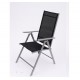 4 chaises pliantes de jardin en aluminium.