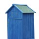 Giardino capannone legno blu 77x54,2x179cm...