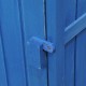 Garden shed blue wood 77x54,2x179cm...