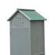 Gartenhaus grau Holz 77x54,2x179cm...