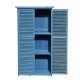 Garden shed with blind blue wood 87...